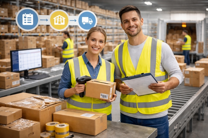 Depozit de procesare: Depozitare și logistică