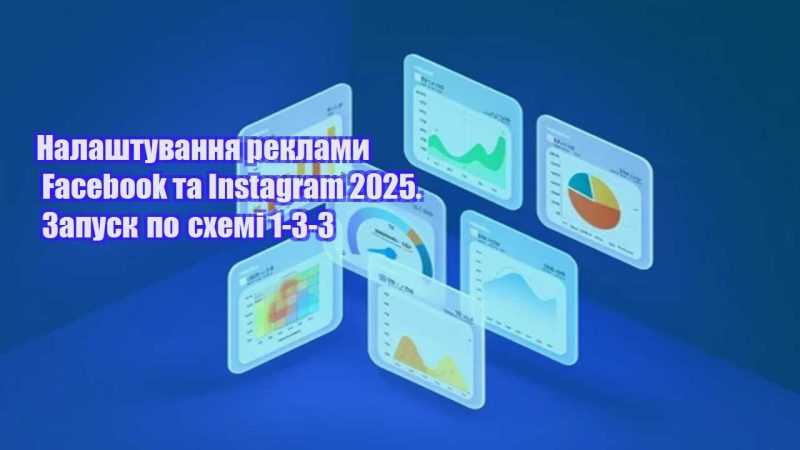 nalashtuvannya reklamy facebook ta instagram 2025. zapusk po shemi 1 3 3