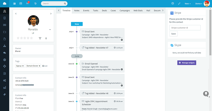 agile crm nauvs