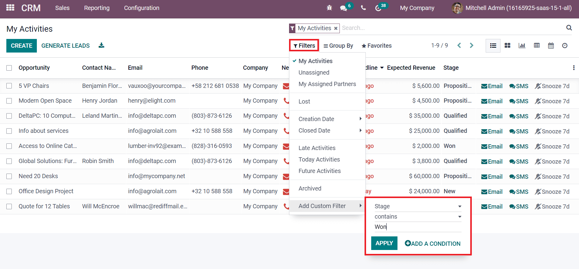 odoo crm rfqiw