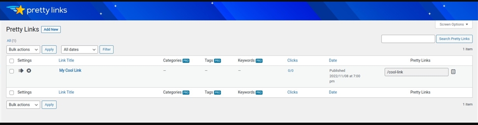 pretty links tfptj